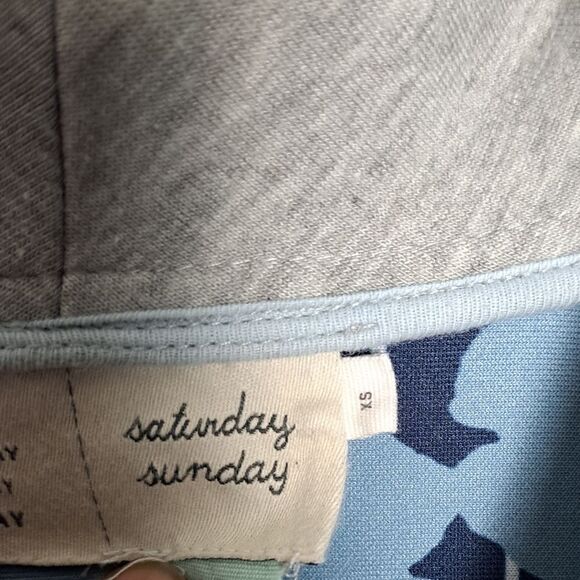 Anthropologie Sunday gray full zip coastal lagenlook jacket sz Xs - Picture 2 of 3